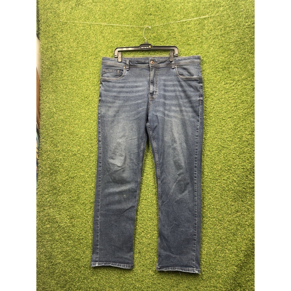 The Perfect Jeans NYC Mens 40x32 Dark Wash Denim Athletic Fit Stretch Whisker